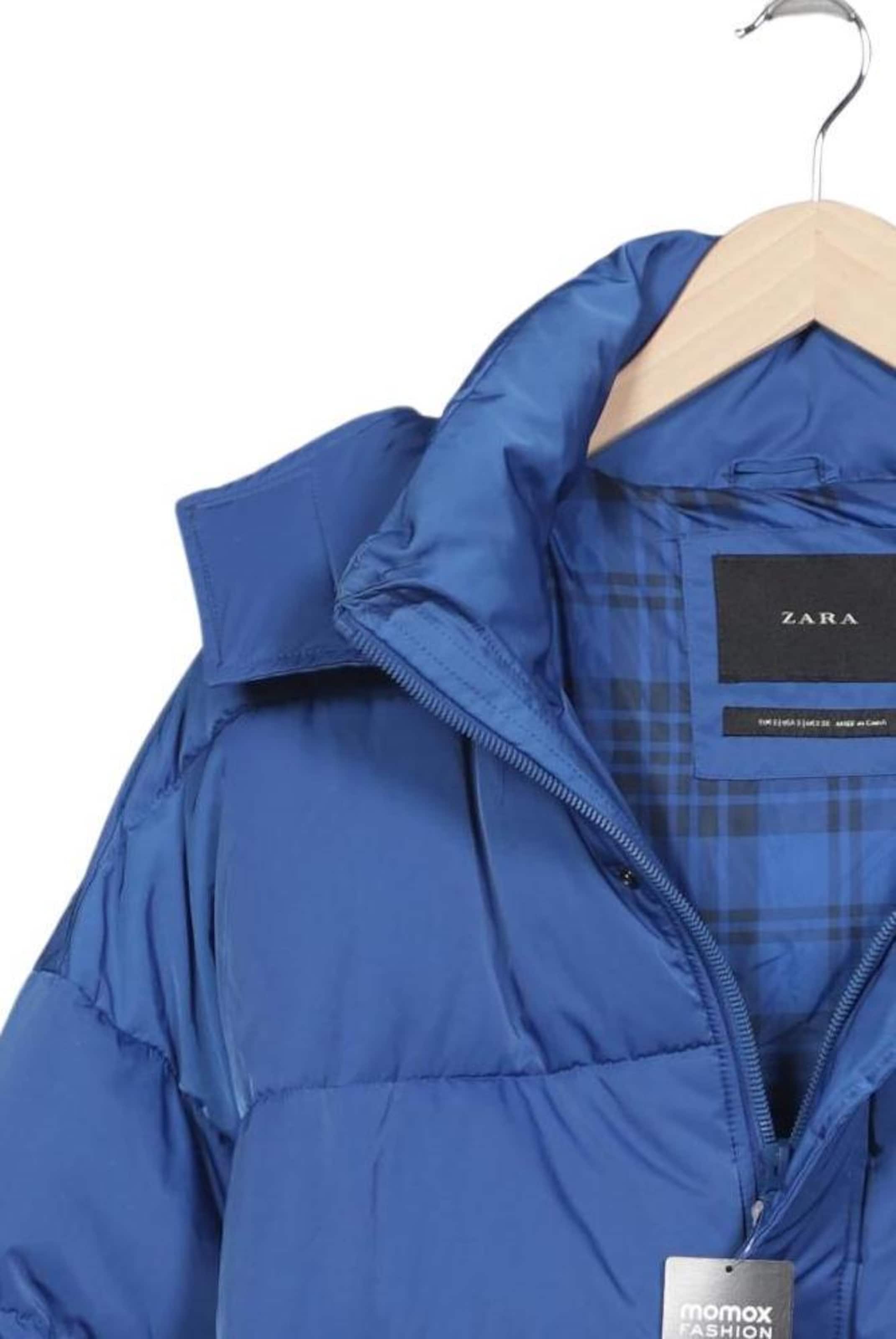 ZARA Jacket & Coat in S in Blue
