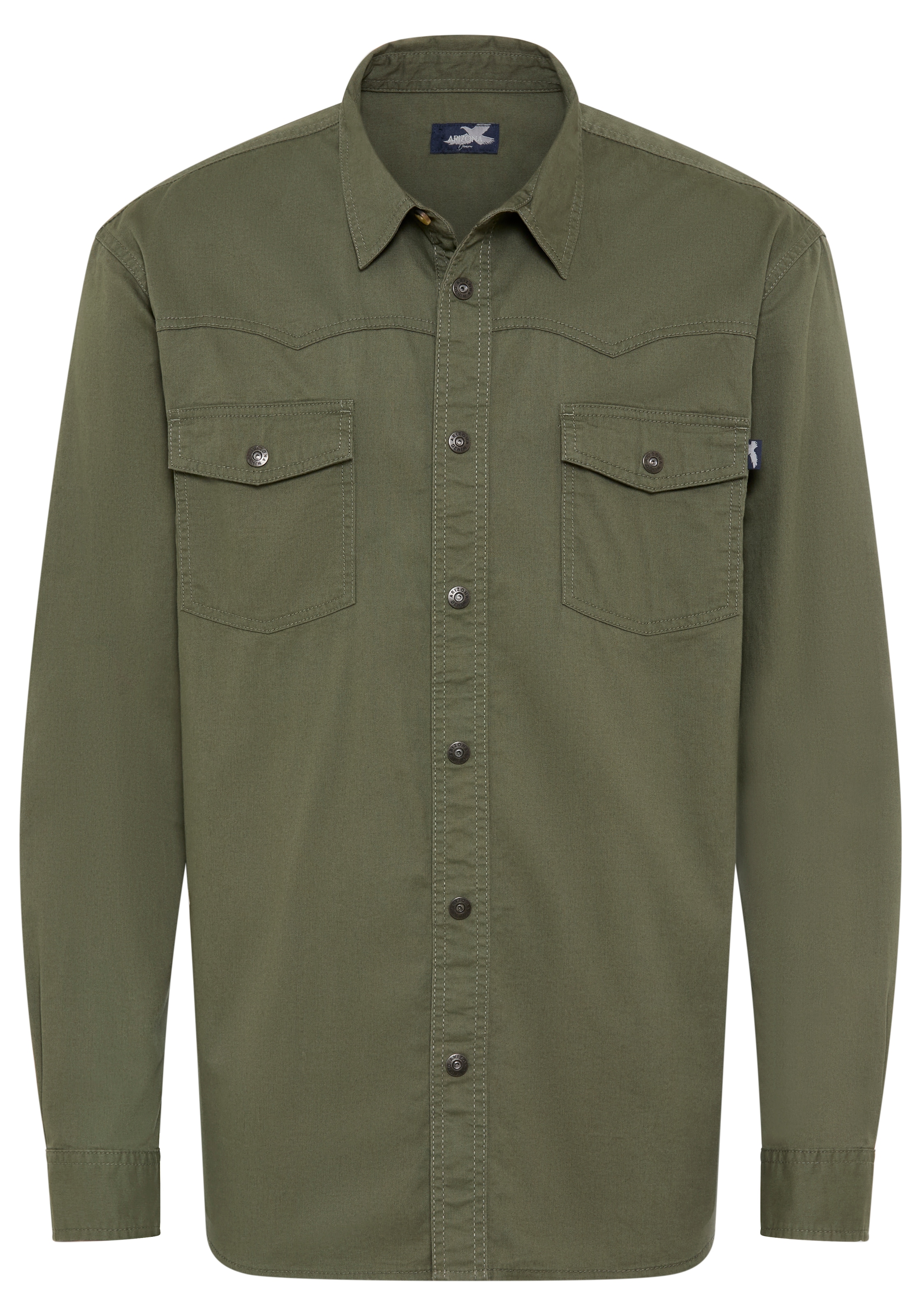 ARIZONA Comfort fit Button Up Shirt 'Arizona' in Green: front