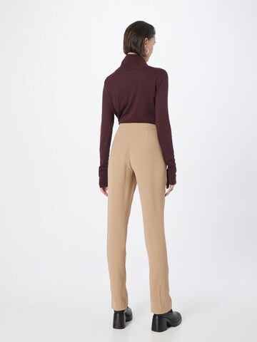 Gina Tricot Slim fit Trousers 'Stina' in Beige