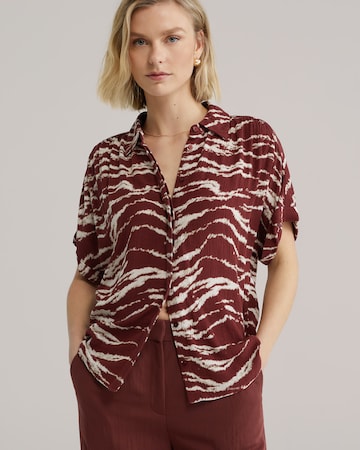 WE Fashion Blouse in Rood: voorkant