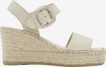Desa Sandals 'Keilsandalen' in White: front