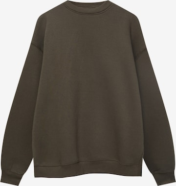 Pull&Bear Sweatshirt in Grün: predná strana