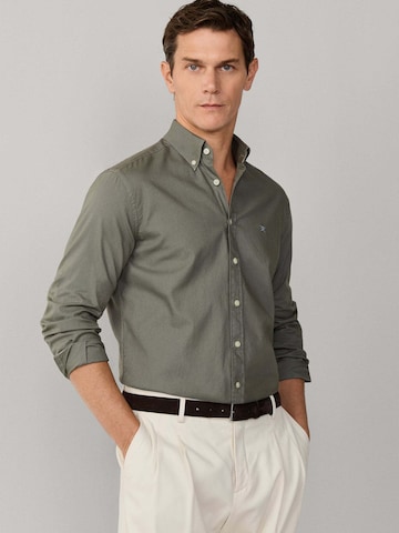 Hackett London Regular fit Overhemd in Groen