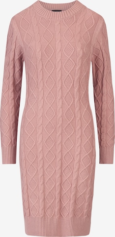 APART Knitted dress in Pink: front