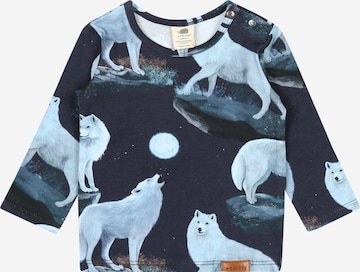 Walkiddy Shirt 'SINGING WOLFS' in Blue: front