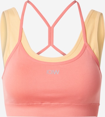 rožinė ICANIWILL Biustjė Sportinė liemenėlė 'Mirage': priekis