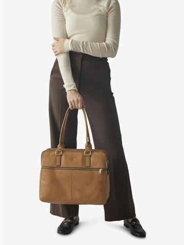 ADAX Handbag 'Gerda' in Brown