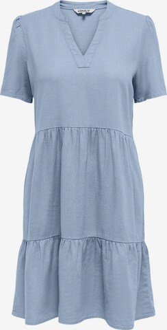 Robe 'TIRI-CARO' ONLY en bleu : devant