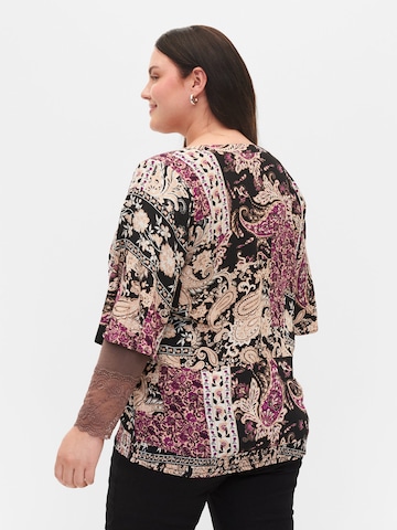 Zizzi Blouse 'MISSA' in Zwart