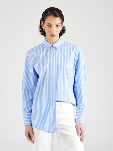ABOUT YOU x Iconic by Tatiana Kucharova Blouse 'Paula' in Blauw: voorkant