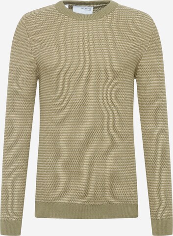 SELECTED HOMME Sweater 'Wes' in Green: front