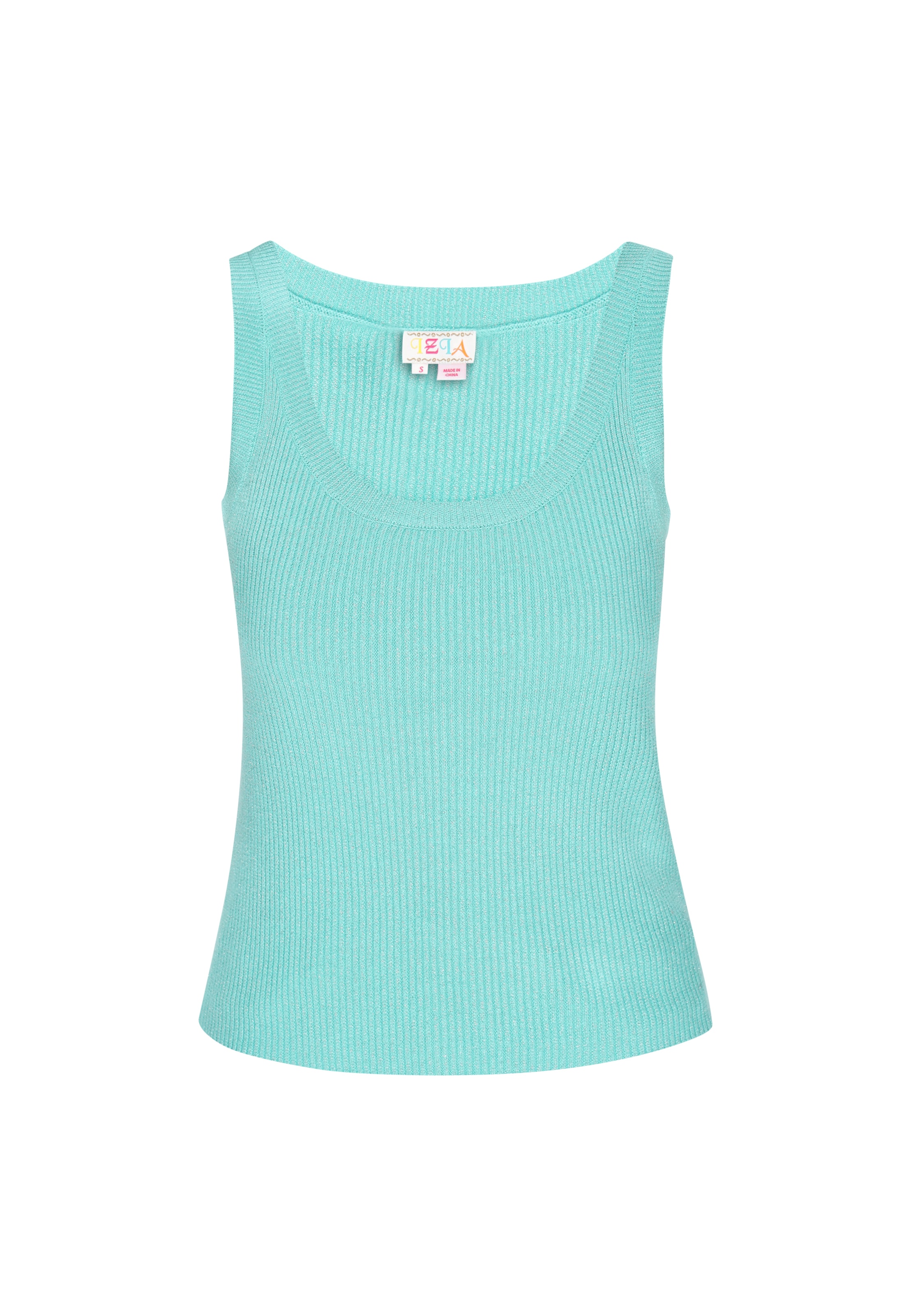 IZIA Sticktop 'Spring Summer' i turkis, Produktvisning