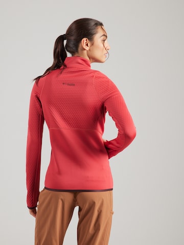 COLUMBIA Sportsweatjacke 'Crystal Leaf' in Rot: Rückseite