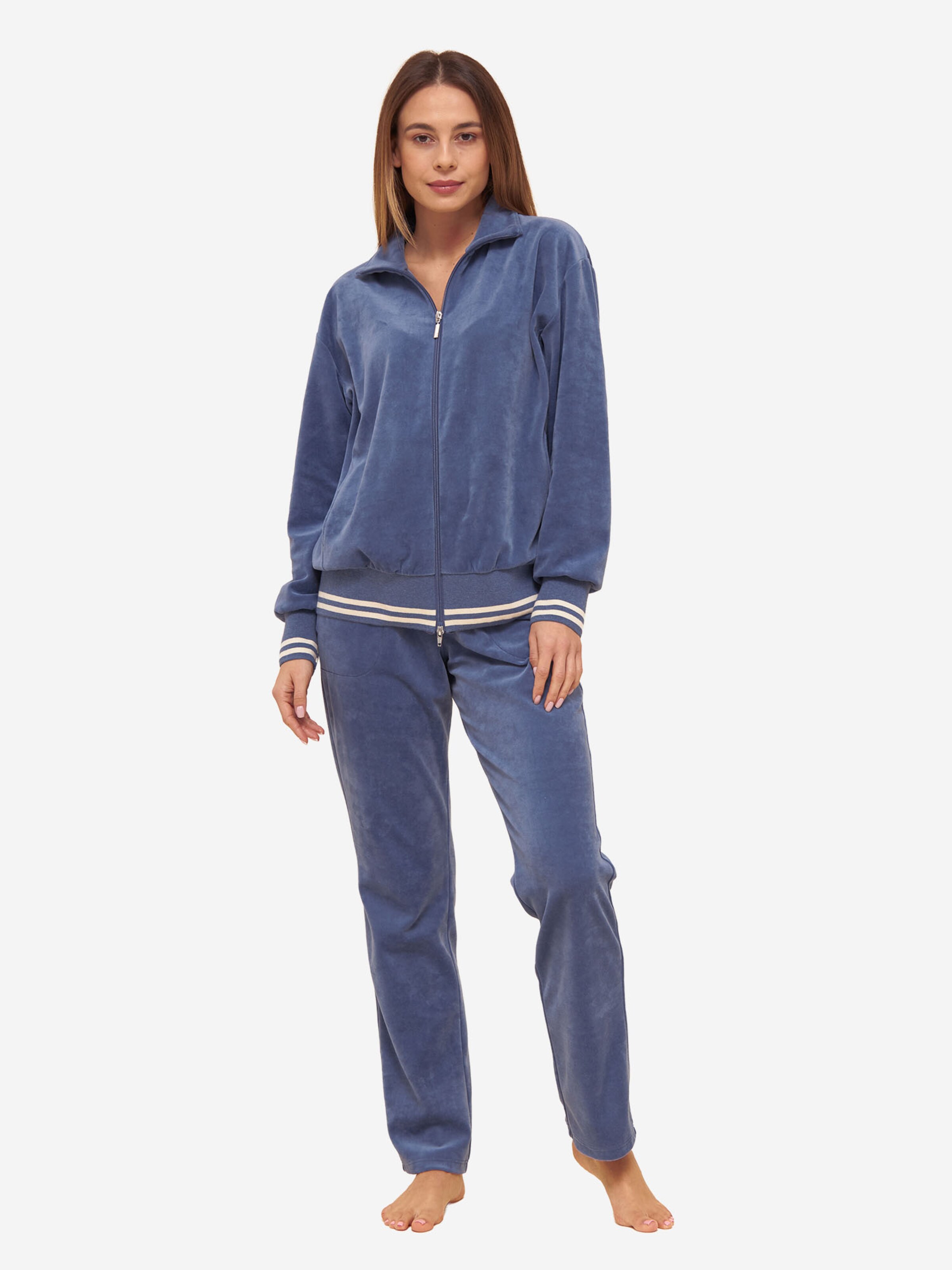 Rösch Pajama ' Nicki ' in Blue: front