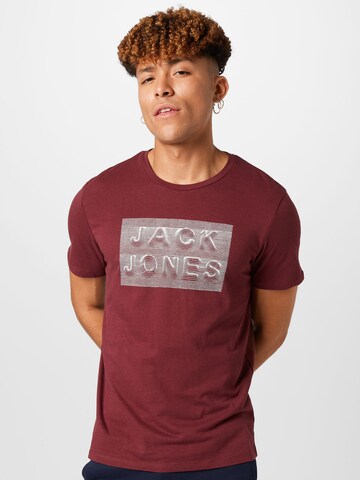 JACK & JONES T-Shirt 'FOAM' in Rot: Vorderseite