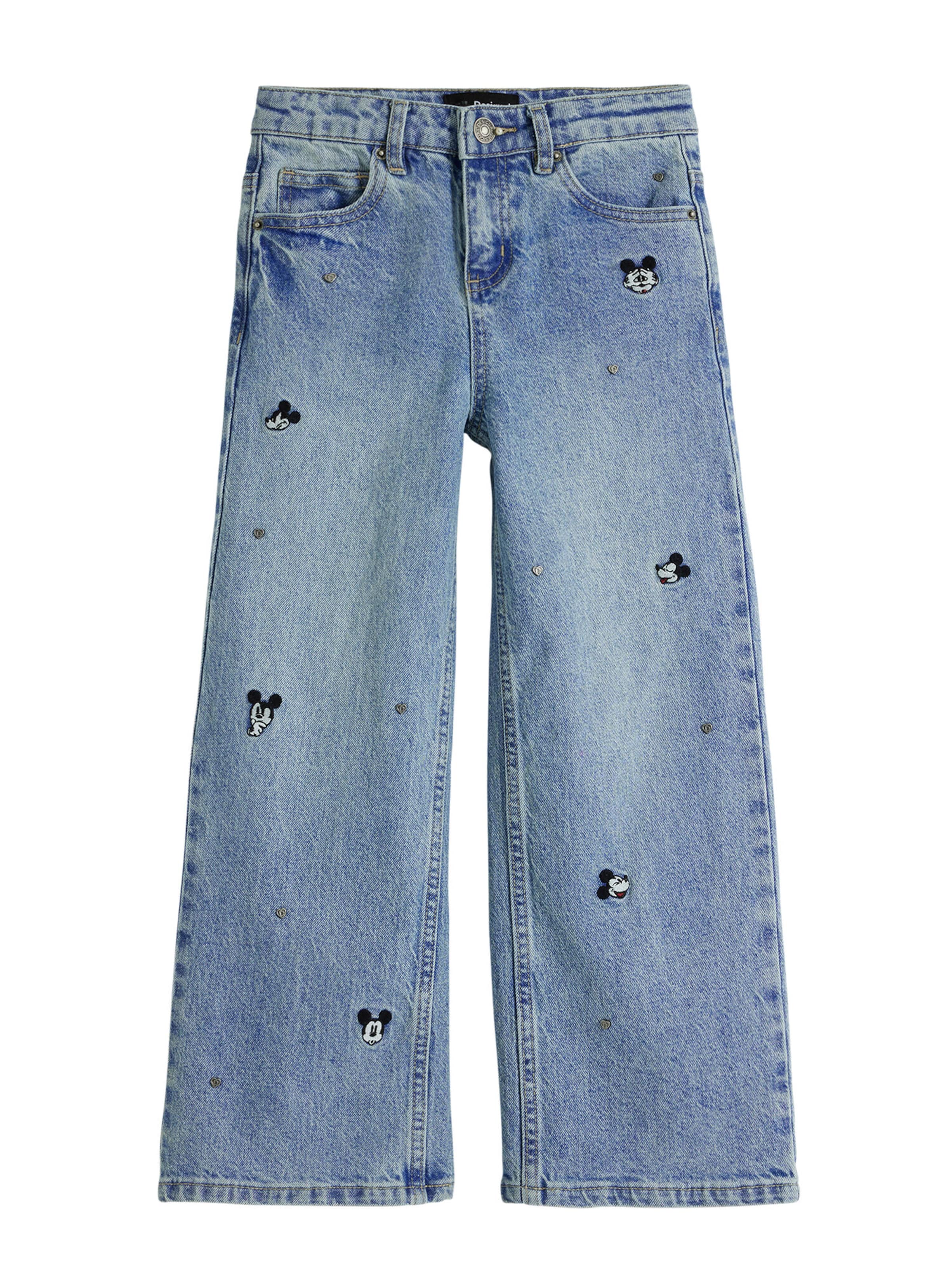 Desigual Wide Leg Jeans i blå: forside