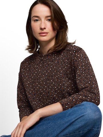 TOM TAILOR DENIM Sweatshirt in Brown