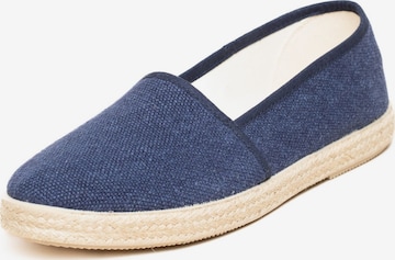 Gottstein Espadrilles 'Espadrille Camping Linen uni V' in Blue: front
