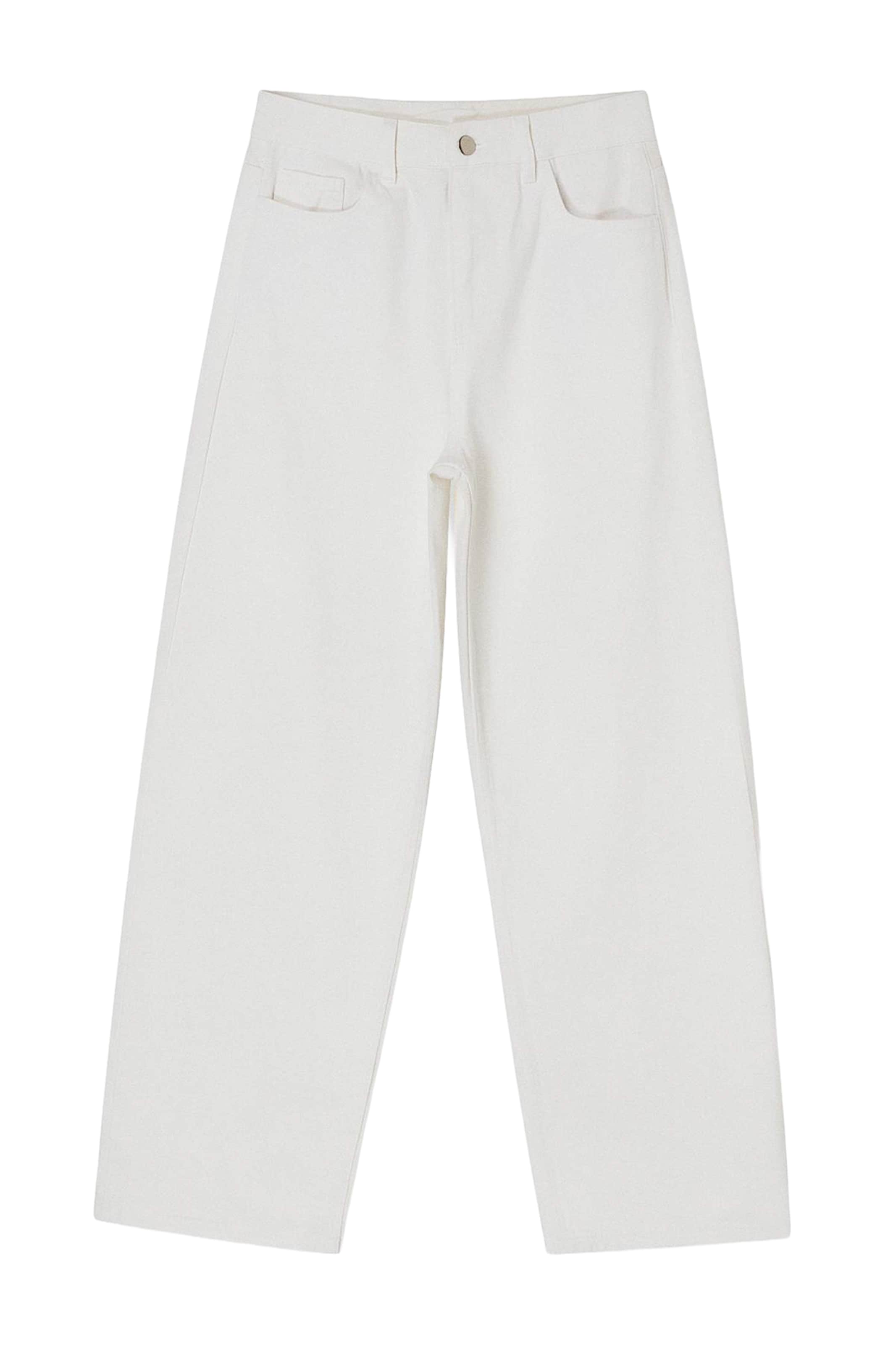 Trendyol - Loosefit Vaquero en blanco: frente