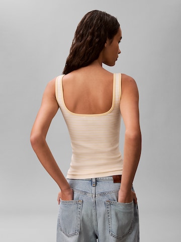 Calvin Klein Jeans Regular Top in Beige