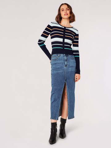 Cardigan ' ' Apricot en bleu