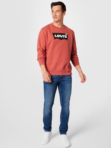 LEVI'S ®Sweater majica 'Graphic Crew' - crvena boja