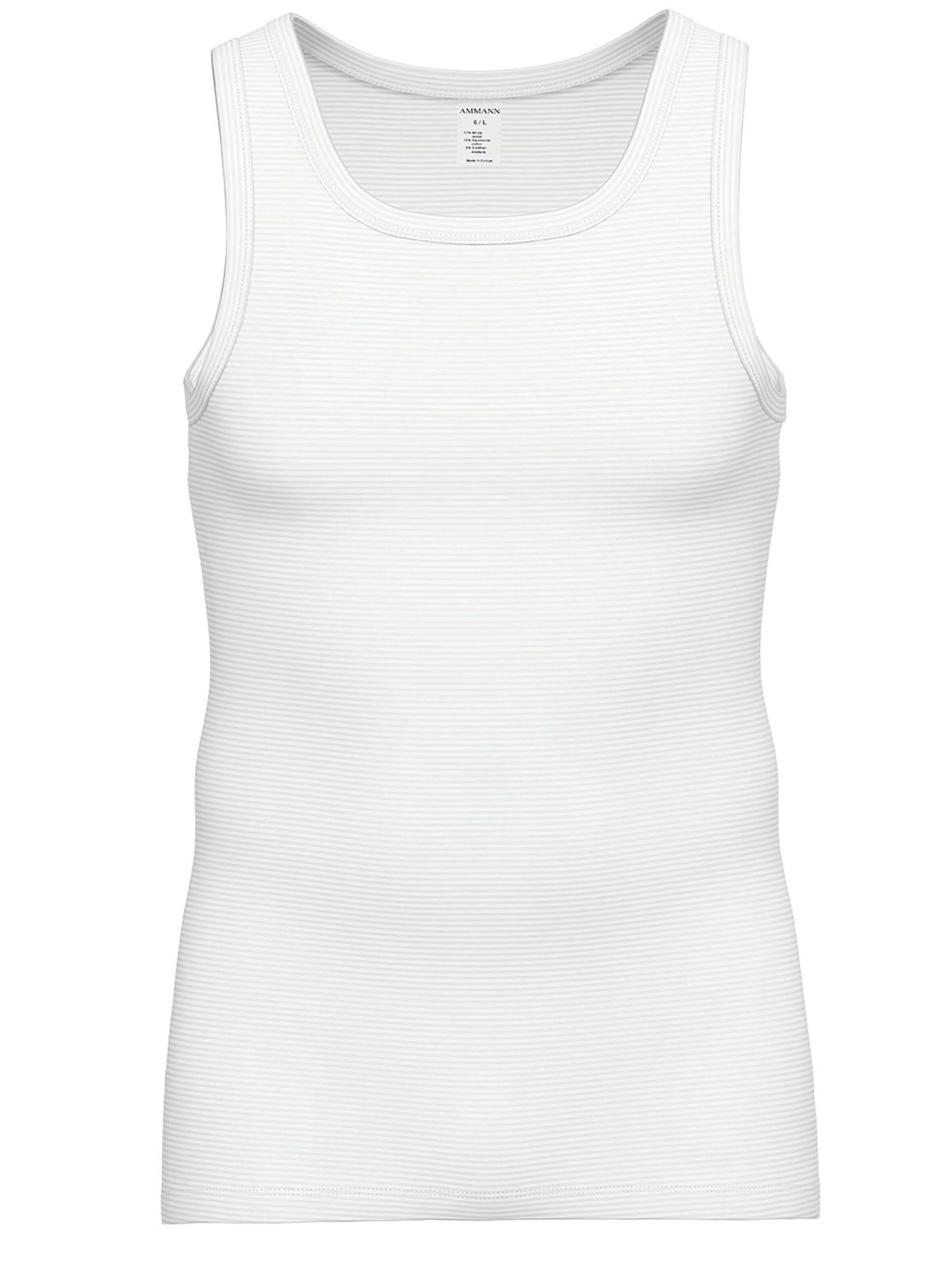 Ammann Undershirt 'Day Modern / Cotton & More' in White: front