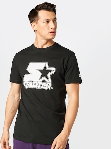 T-Shirt Starter Black Label en noir : devant