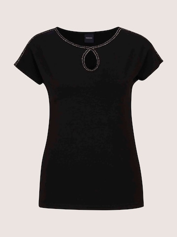 T-shirt MADELEINE en noir : devant