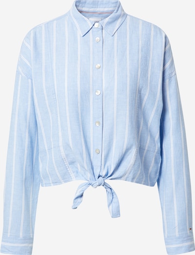 Tommy Jeans Chemisier en bleu clair / blanc, Vue avec produit