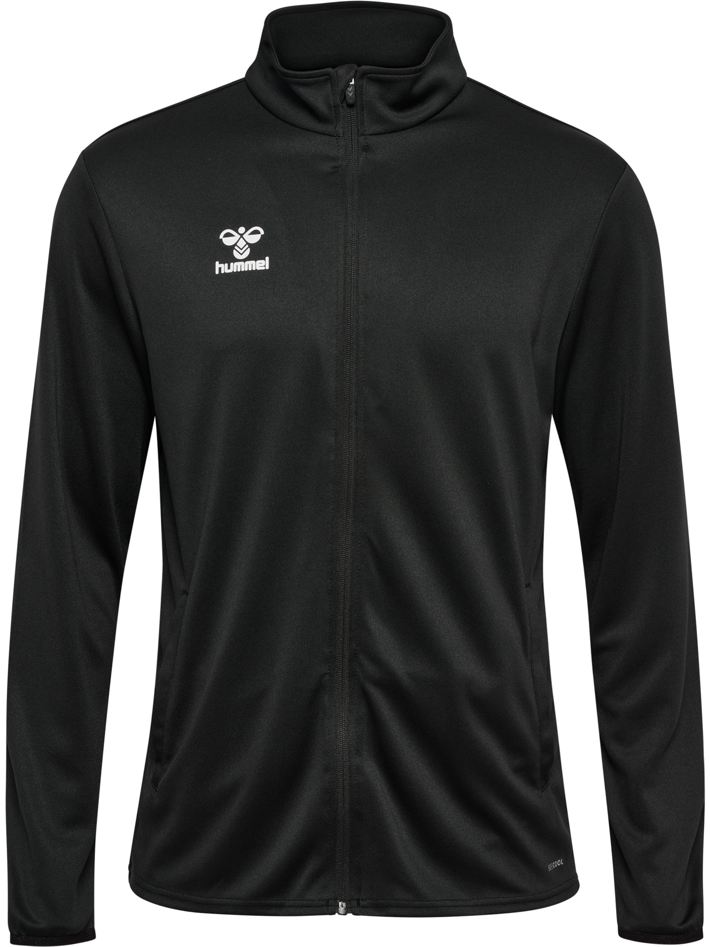 Hummel Sports sweat jacket 'Essential' in Black: front