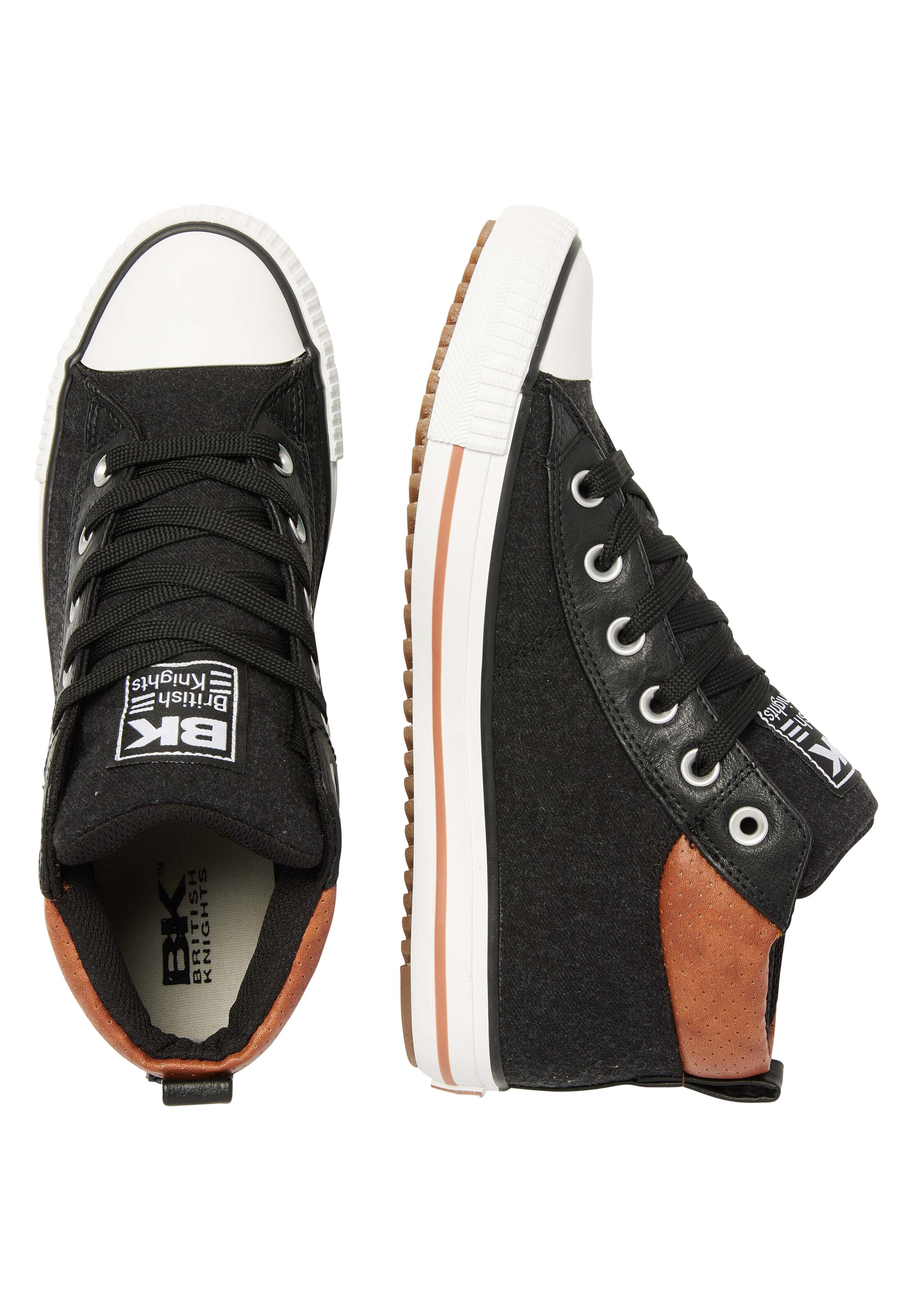 BRITISH KNIGHTS Korkeavartiset tennarit 'KAYA PRO' värissä musta