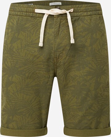 TOM TAILOR DENIM Regular Chino in Groen: voorkant