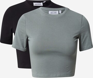 WEEKDAY T-Shirt in Grau: predná strana