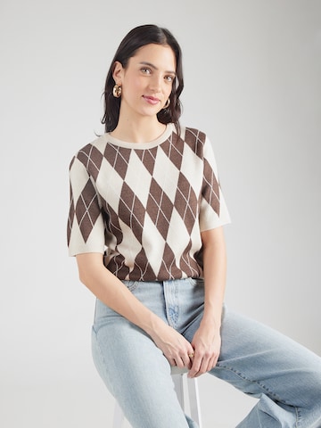 brūns JDY Džemperis 'JDYMAGGY': no priekšpuses