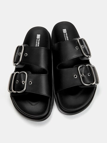 Pull&Bear Nizki natikači | črna barva