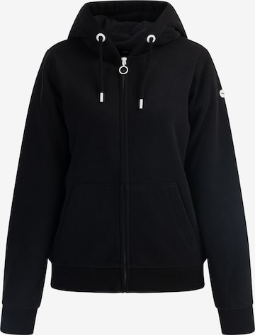 DreiMaster Maritim Sweat jacket 'Kilata' in Black: front