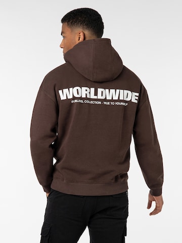 Sublevel Sweatshirt 'Worldwide' in Bruin