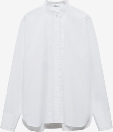 MANGO Blouse 'Carla' in Wit: voorkant