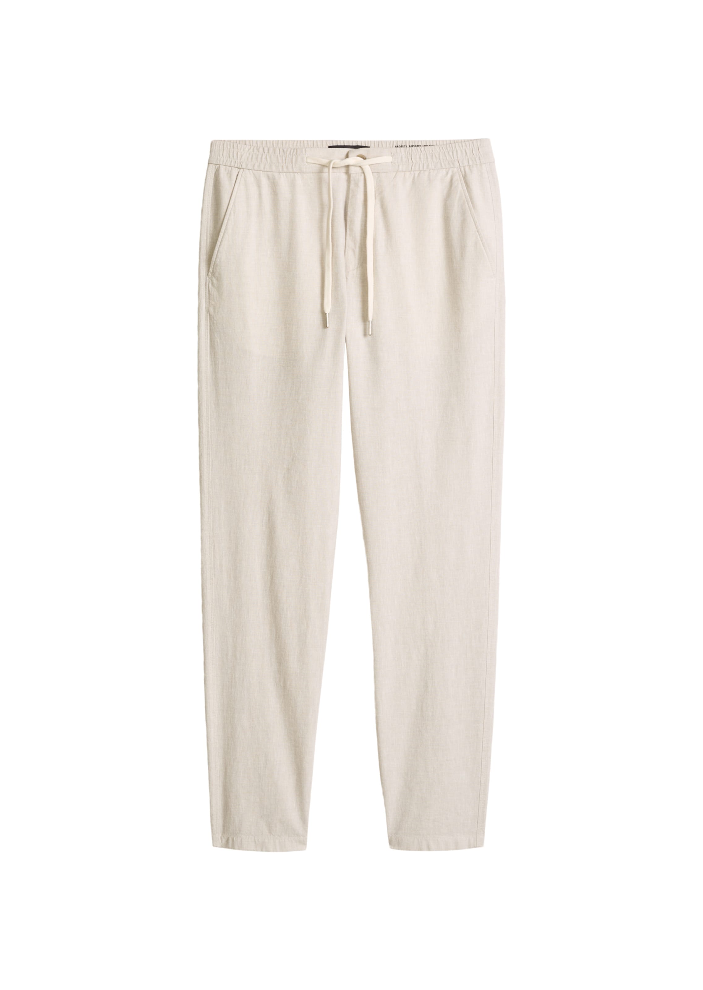 Marc O'Polo Tapered Broek in Beige: voorkant