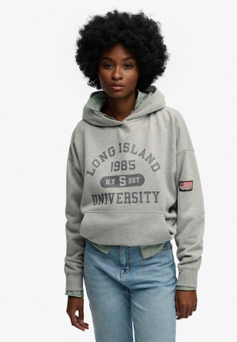 Superdry Sweatshirt 'Athletic Essentials' in Grijs: voorkant