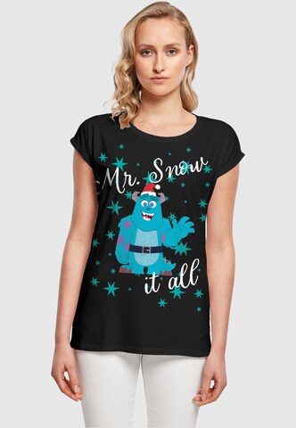 ABSOLUTE CULT T-Shirt ' Ladies Disney 100 - Sully Mr Snow It All' in Schwarz: predná strana