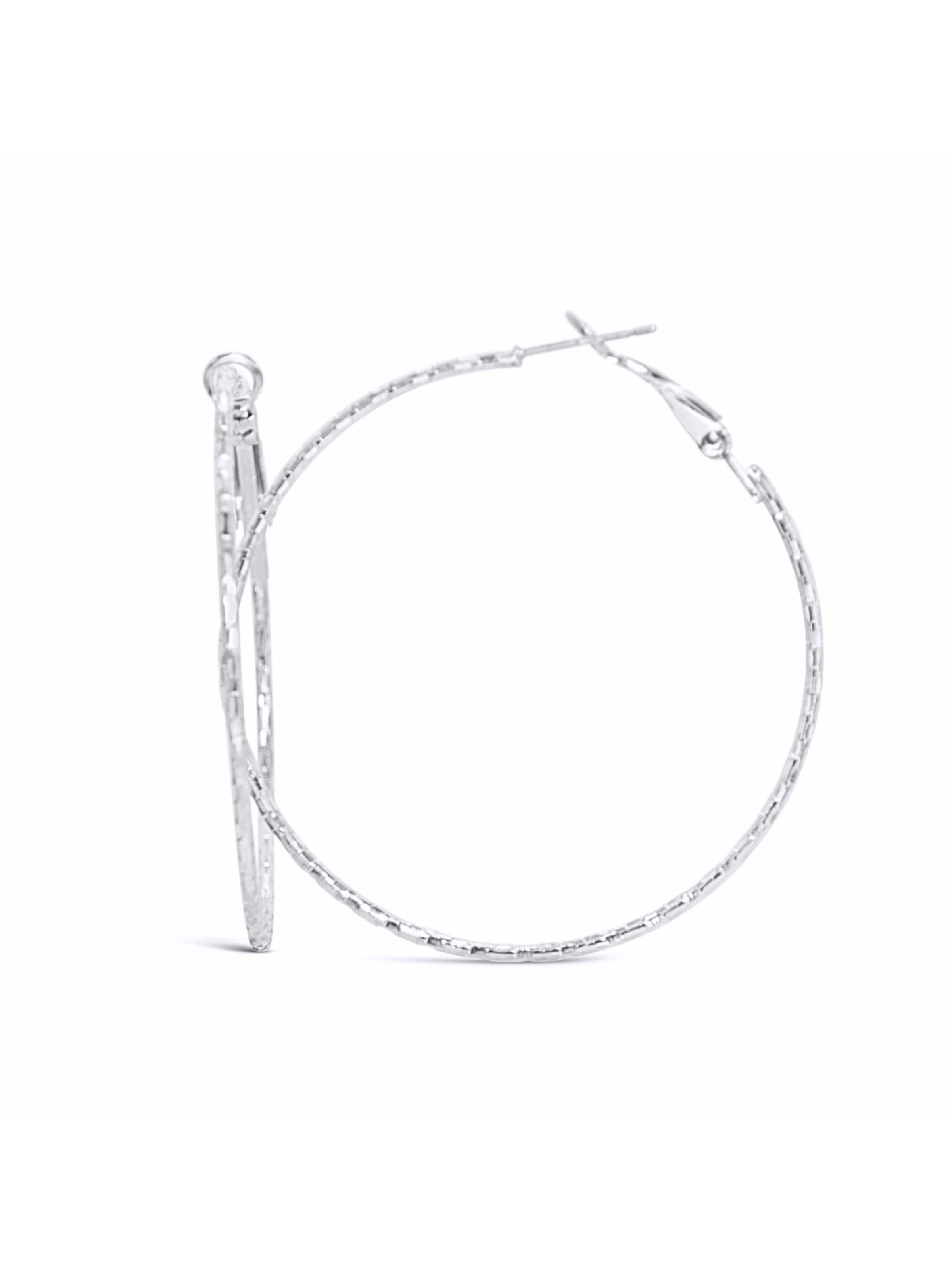 ARS-ARGENTI Ohrringe 'XL ELECTRIC KISS HOOPS'‌‌‌‌‌‌‌‌‌ in Silber: Vorderseite
