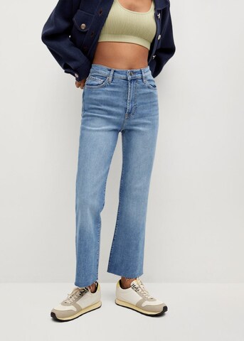 MANGO Boot cut Jeans 'Sienna' in Blue: front