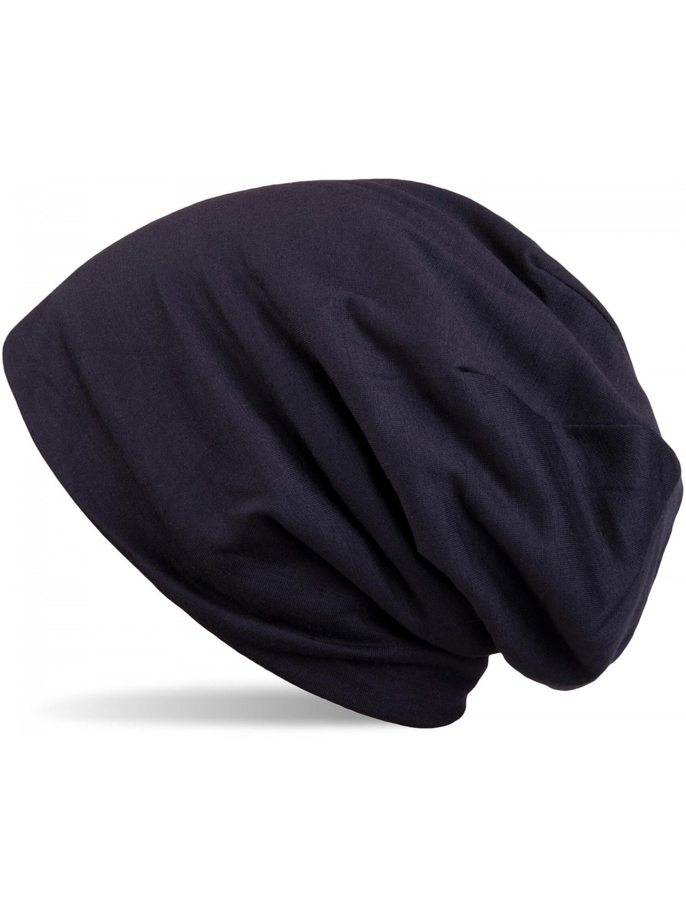 styleBREAKER Mütze 'Unifarbene Beanie Mütze mit Fleece'‌ in Blau: Vorderseite
