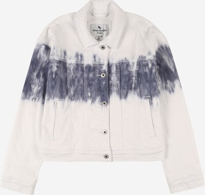 Abercrombie & Fitch Prechodná bunda - modrosivá / biela, Produkt