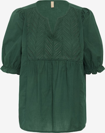 CULTURE Blouse 'Muxi Toril' in Groen: voorkant