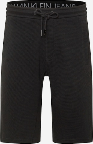 Calvin Klein Jeans Regular Broek in Zwart: voorkant