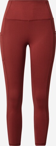 Skinny Pantalon de sport 'VICTORIA' Marika en marron : devant