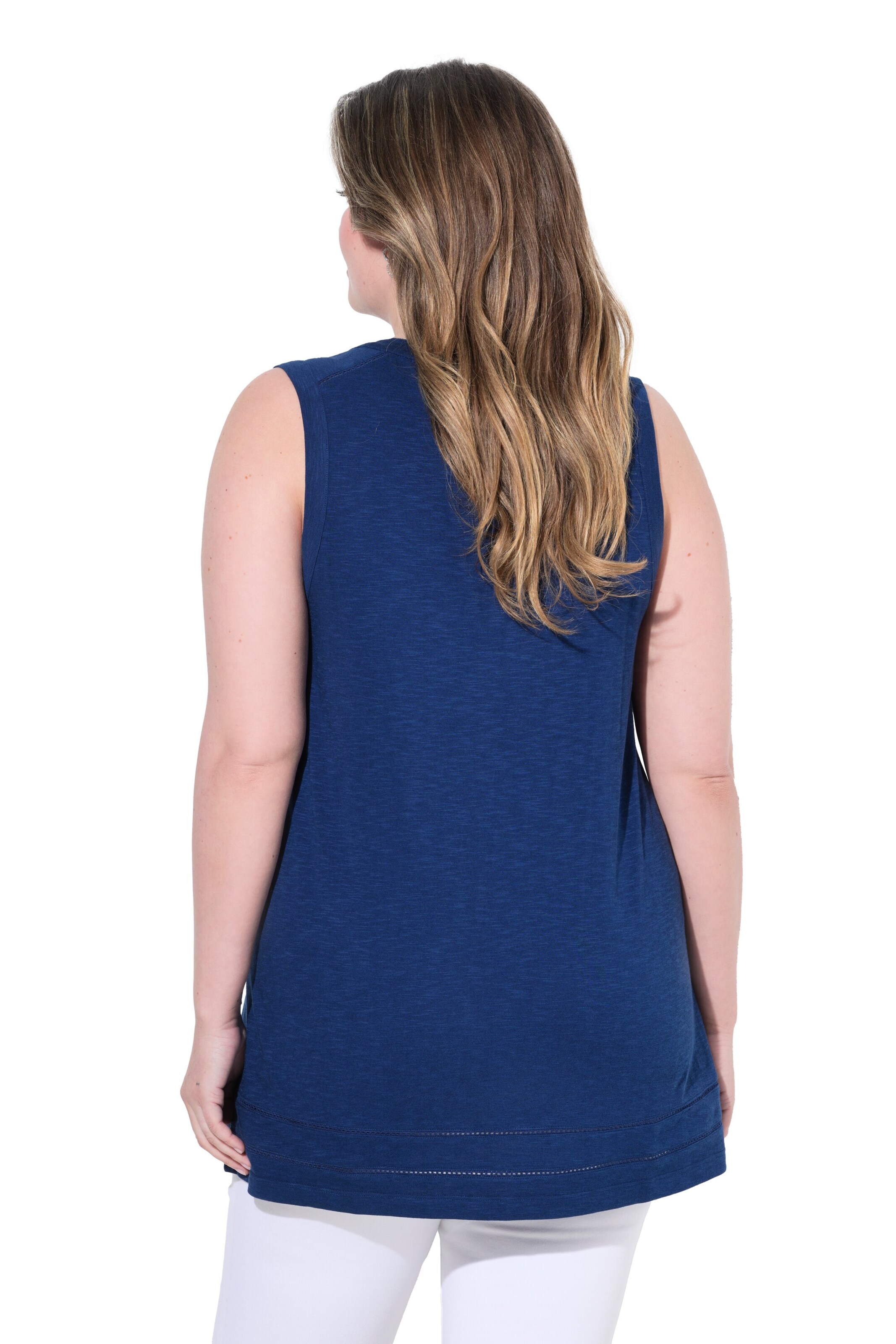 MIAMODA Knitted top in Blue